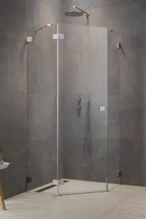 Radaway Essenza Pro PTJ Душевая дверь, правая 6 мм, Easy Clean 57х200h см, цвет: brushed nickel 10100000-91-01R