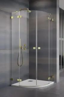 Radaway Essenza Pro PDD Душевая дверь, левая 6 мм, Easy Clean 100х200h см, цвет: brushed gold 10095100-99-01L