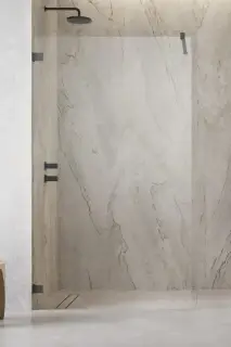 Radaway Essenza Pro Душевое ограждение walk-in 6 мм, Easy Clean 125х200h см, цвет: brushed gunmetal 10103125-92-01