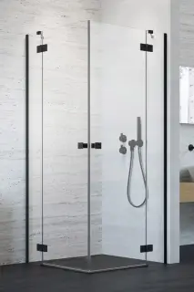 Radaway Essenza KDD Душевая дверь, правая, прозрачная 6 мм, Easy Clean 100х200h см, цвет: black 1385062-54-01R