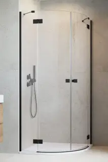 Radaway Essenza PDD Душевая дверь, правая, прозрачная 6 мм, Easy Clean 90х200h см, цвет: black 1385001-54-01R