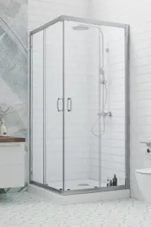 Radaway Premium Plus C Душевой уголок 100х190h см, универсальный, Easy Clean, цвет: хром глянцевый 30443-01-05N