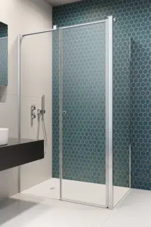 Radaway Eos KDS II Боковая стенка, прозрачная 6 мм, Easy Clean 90х195h см, цвет: хром глянцевый 13799431-01