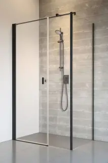 Radaway Nes 8 KDS I Душевая дверь, правая, прозрачная 8 мм, Easy Clean 67,5х200h см, цвет: black 10073120-54-01R