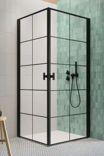 Radaway Nes 8 KDD I Душевая дверь, правая, factory 8 мм, Easy Clean 80х200h см, цвет: black 10071080-54-55R