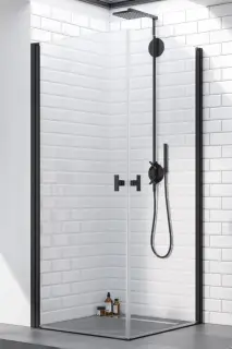 Radaway Nes 8 KDD I Душевая дверь, левая, прозрачная 8 мм, Easy Clean 80х200h см, цвет: black 10071080-54-01L