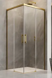 Radaway Idea KDD Душевая дверь, левая, прозрачная 6 мм, Easy Clean 90х200h см, цвет: gold 387060-09-01L