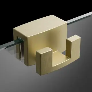 Radaway Вешалка для душевой перегородки, монтаж на стекло, цвет: золото брашированное WR-099