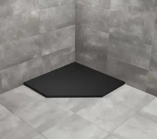 Radaway Kyntos PT Поддон для душа из композита, 90х90х3h см под решетку, цвет: black HKPT9090-54