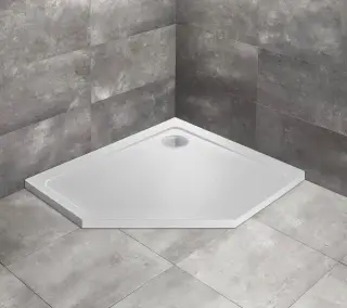 Radaway Doros PT E Поддон для душа из акрила, 100х90х5h см, правый, цвет: stone white SDRPT1090-01-04SR