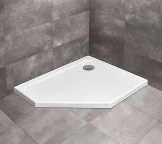 Radaway Doros PT E Поддон для душа из акрила, 100х90х5h см, правый, цвет: белый глянцевый SDRPT1090-01R