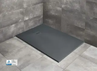 Radaway Kyntos F Поддон для душа из композита, 140х80х3h см под решетку, цвет: antracite HKF14080-64