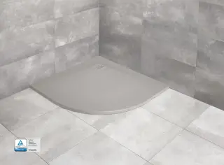 Radaway Kyntos A Поддон для душа из композита, 80х80х3h см под решетку, цвет: cemento HKA8080-74