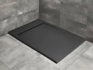 Radaway Teos F Поддон для душа из композита, 100х80х3h см с крышкой слива, цвет: antracite HTF10080-64