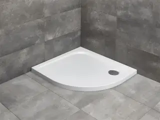 Radaway Delos E Поддон для душа из акрила, 90х80х4,5h см, левый, цвет: белый глянцевый SDE9080-01L