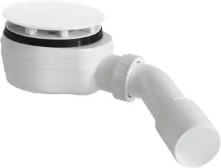 Radaway Сифон для душевого поддона с верхней очисткой, пластиковый, цвет: белый матовый R580W