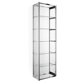 Decor Walther Glas S 4 Шкафчик подвесной 35x19xh120 см, стекло прозрачное, цвет хром 0602500