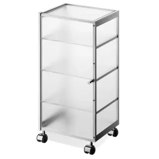Decor Walther Universal RW 1 Шкафчик передвижной 38x30xh80 см, стекло матовое, цвет хром 0702306