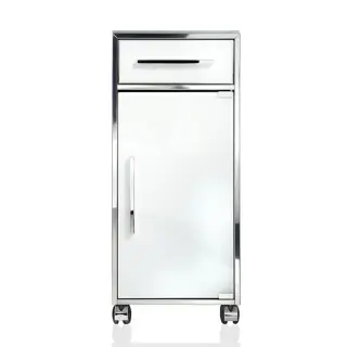 Decor Walther Universal RS 1 Шкафчик передвижной 38x30xh80 см, цвет сталь полированная 0704270