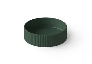 Dea Design Раковина чаша d40x12h см, Solid Surface, цвет: dark green DD9812 400 11