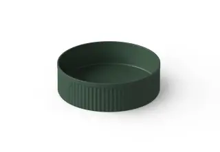 Dea Design Раковина чаша d40x12h см, Solid Surface, цвет: dark green DD9802 400 11