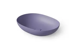 Dea Design Раковина чаша 52x38x12h см, Solid Surface, цвет: lilac DD9105 520 14