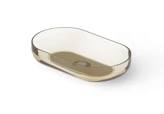 Dea Design Раковина чаша 58x34x12h см, Glasstech, цвет: classic green DD9104 580 R6