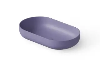 Dea Design Раковина чаша 58x34x12h см, Solid Surface, цвет: lilac DD9104 580 14