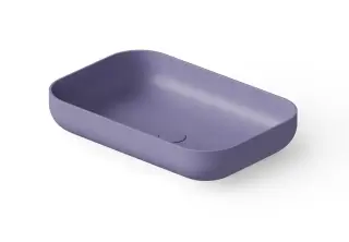 Dea Design Раковина чаша 58x38x12h см, Solid Surface, цвет: lilac DD9103 580 14