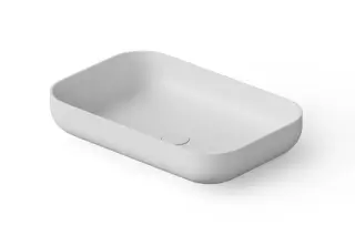 Dea Design Раковина чаша 58x38x12h см, Solid Surface, цвет: white DD9103 580 18