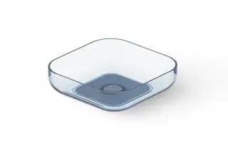 Dea Design Раковина чаша 40x40x12h см, Glasstech, цвет: royal blue DD9102 400 R7