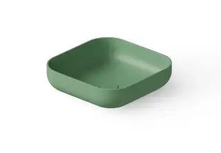 Dea Design Раковина чаша 40x40x12h см, Solid Surface, цвет: mint DD9102 400 12
