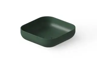 Dea Design Раковина чаша 40x40x12h см, Solid Surface, цвет: dark green DD9102 400 11