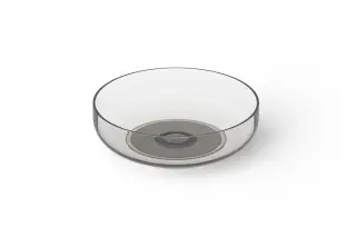 Dea Design Раковина чаша d40x12h см, Glasstech, цвет: smoky black DD9101 400 R4