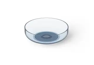 Dea Design Раковина чаша d40x12h см, Glasstech, цвет: royal blue DD9101 400 R7