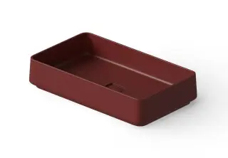 Dea Design Раковина чаша 58x34x12h см, Solid Surface, цвет: red wine DD9100 580 17