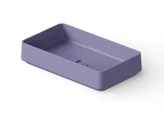 Dea Design Раковина чаша 58x34x12h см, Solid Surface, цвет: lilac DD9100 580 14