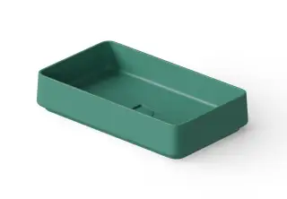Dea Design Раковина чаша 58x34x12h см, Solid Surface, цвет: green DD9100 580 10