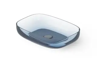 Dea Design Раковина чаша 55x38x12h см, Glasstech, цвет: royal blue DD9094 550 R7