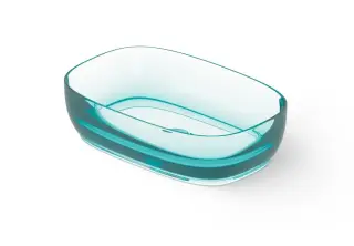 Dea Design Раковина чаша 55x36x14h см, Glasstech, цвет: lake water blue DD9092 550 R8