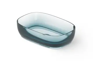Dea Design Раковина чаша 55x36x14h см, Glasstech, цвет: dark blue DD9092 550 R11