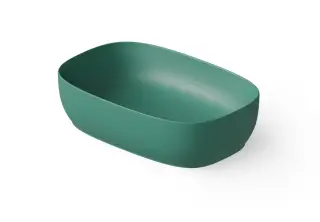 Dea Design Раковина чаша 55x36x14h см, Solid Surface, цвет: green DD9092 550 10