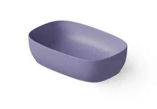 Dea Design Раковина чаша 55x36x14h см, Solid Surface, цвет: lilac DD9092 550 14