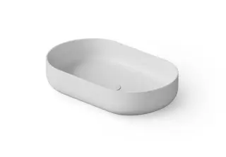 Dea Design Раковина чаша 55x34x12h см, Solid Surface, цвет: white DD9091 550 18