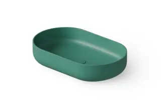 Dea Design Раковина чаша 55x34x12h см, Solid Surface, цвет: green DD9091 550 10