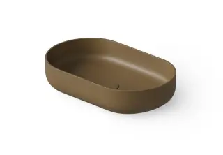 Dea Design Раковина чаша 55x34x12h см, Solid Surface, цвет: dark camel DD9091 550 1