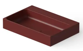 Dea Design Раковина чаша 60x41x10,5h см, Solid Surface, цвет: red wine DD9083 600 17