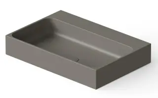 Dea Design Раковина чаша двойная 41x41x10,5h см, Solid Surface, цвет: grey DD9083 410 3