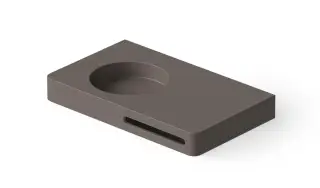 Dea Design Раковина накладная 80x48x10h см, Solid Surface, цвет: grey brown DD9080 800 6