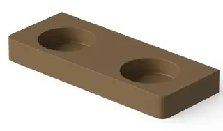 Dea Design Раковина накладная 120x48x14h см, Solid Surface, цвет: dark camel DD9081 1200 1